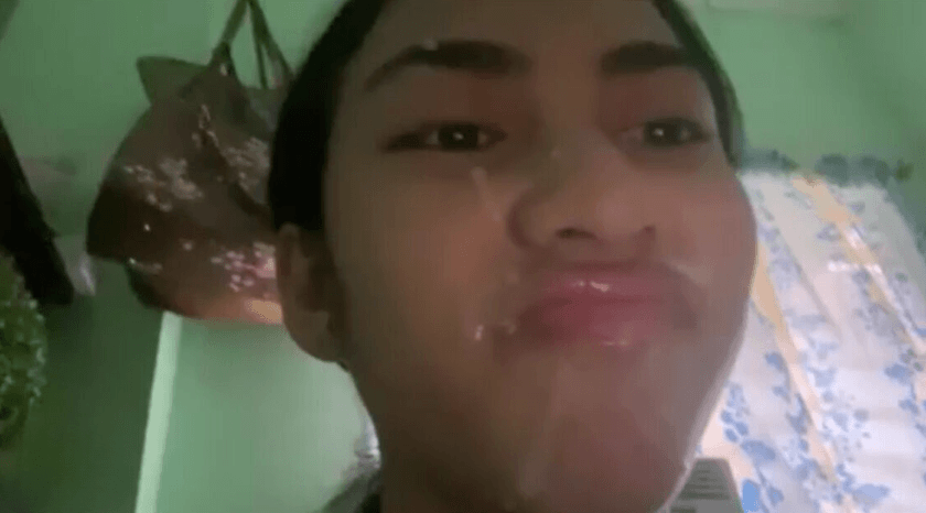 Creamy Cum was Sprayed on Stacey’s Face