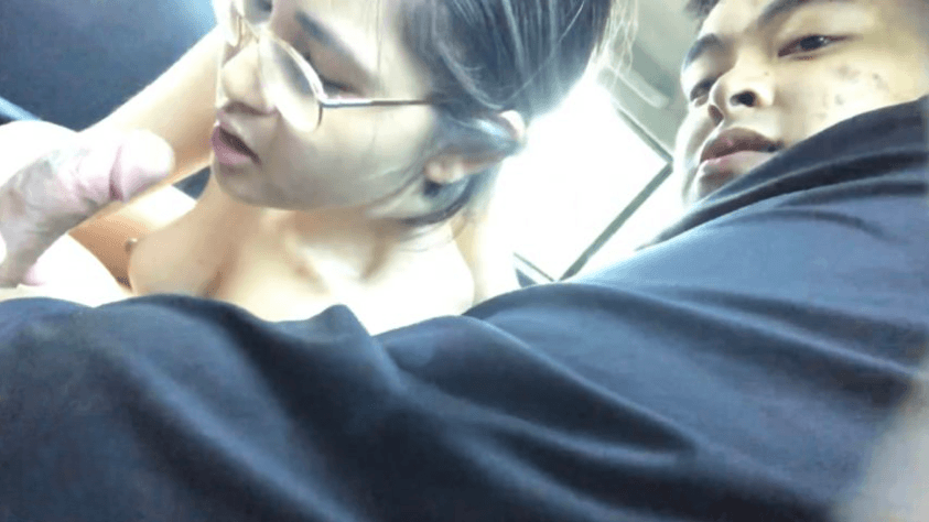 Two Horny People Inside a Car
